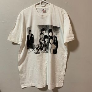 Vintage 90s The Beatles press conference t shirt